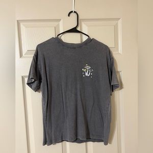 Black Washed Mushroom Graphic Tee